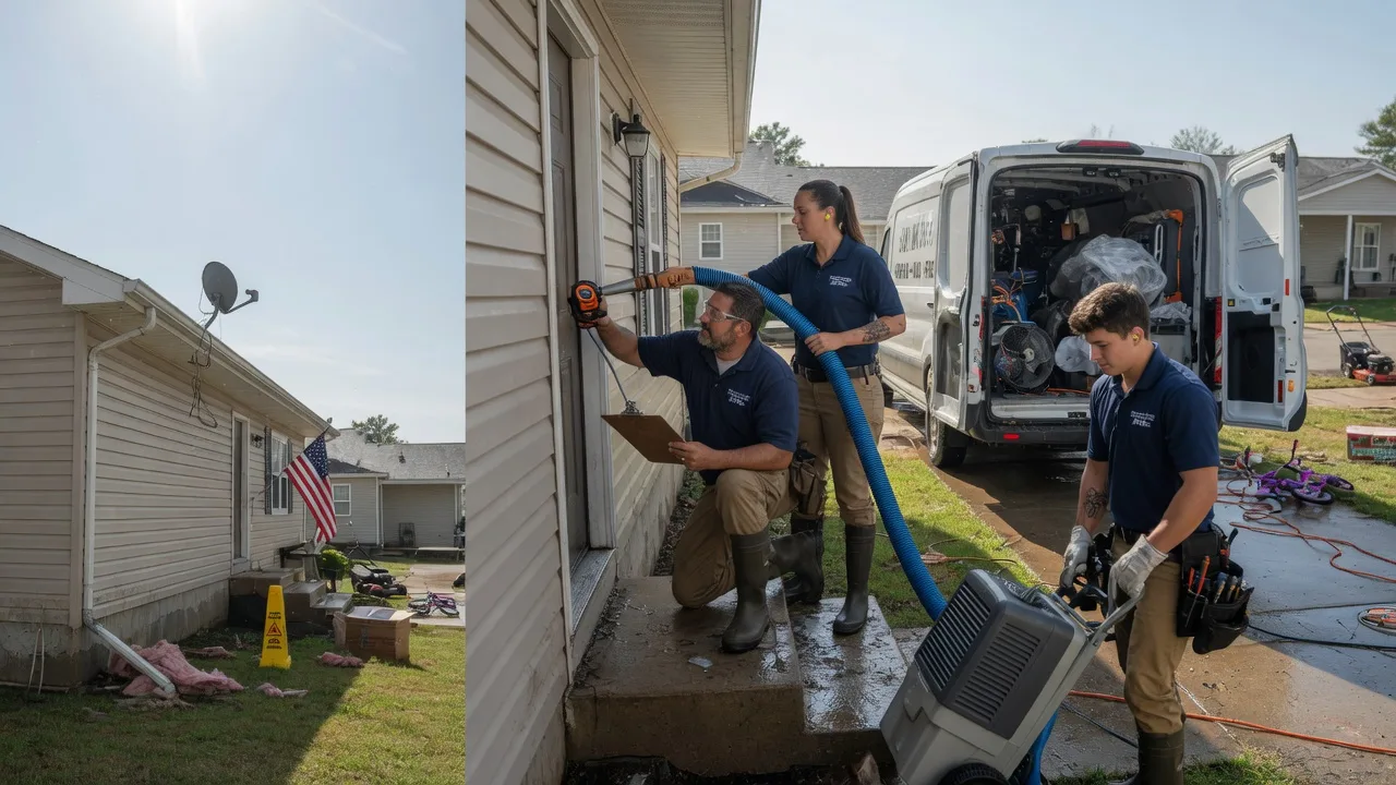 Ceiling Water Damage Restoration in Brookville, KS near me